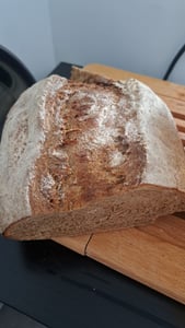 Carl Tode Brottopf Toskana Steingut Weiß 36,5 cm – Brotkasten mit Luftlöchern, groß, Keramik Aufbewahrung Kunden-Foto 1