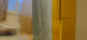 WISFOR LED Badspiegel mit goldenem Aluminiumrahmen 60x60cm, rund Wandspiegel mit Touch Schalter, Anti-Fog dimmbar 3 Lichtfarben, IP44 Energiesparend Kunden-Foto 3