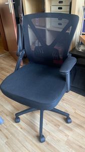 Adormii Bürostuhl,Bürostuhl Ergonomischer mit klappbaren Armlehnen Schreibtischstuhl Armlehnen Höhenverstellbarer Drehstuhl Chefsessel bürostuhl 150kg Kunden-Foto 1
