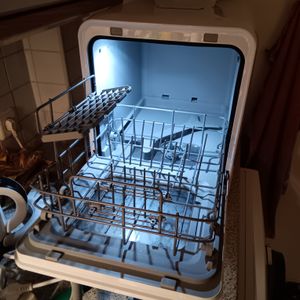 Puluomis mini myčka nádobí 45 cm volně stojící, myčka nádobí s 5+1 programy pro 3 jídelní soupravy, pracuje s přípojkou vody nebo bez ní, černá barva Fotografie od zákazníka č. 10