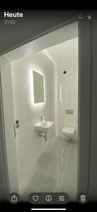 SONNI specchio da bagno 80x60 cm con illuminazione a LED specchio da parete specchio illuminato specchio da bagno Foto del cliente 3