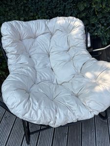 CCLIFE Schaukelstuhl Schaukelsessel Wohnzimmer Relaxstuhl Belastbarkeit Bis 150kg, Grau Kunden-Foto 2