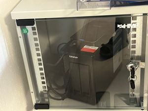Serverschrank 10 Zoll, 6 HE, HMF Netzwerkschrank 31,2 x 30 x 32,7 cm, Lichtgrau Kunden-Foto 1
