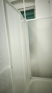 vidaXL Duschwand L-Form 70x120x137 cm 4-teilig Faltbar Kunden-Foto 3