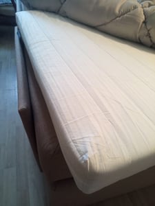 10cm Ergonomische 7-Zonen Kaltschaum Matratzenauflage Matratzentopper Matratzenschoner Topper - H3 - (90 x 200 cm) - Träumegut24 Kunden-Foto 7