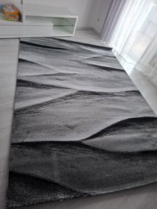 Homebyhome Einfarbig Teppich Modern Meliert Optik Teppich Wohnzimmer, Weich und Pflegeleicht Kurzflor Teppich, Grösse: 120x170 cm Kunden-Foto 1