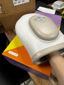 Comfytemp Handmassagegerät mit Wärmefunktion – 5 Modi, Luftdruckmassage für Hände & Handgelenke, Kabellos, Büro & Zuhause Kunden-Foto 1