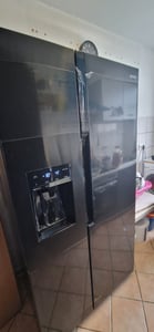 Gorenje  NRR9185DABXL Side by Side Kühl-/Gefrierkombination, Gesamtvolumen 550 L, Gefrierteil 192 L, Kühlteil 358 L, Memory und FastFreeze Funktion, schwarz Kunden-Foto 3
