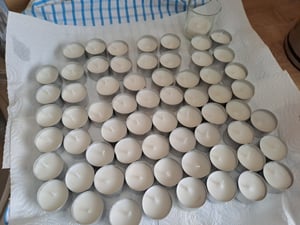 INF Stoppini per lumini, confezione da 100 Bianco Foto del cliente 1