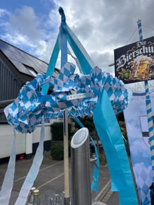 Dekokranz Bayern, Durchmesser 75 cm, Höhe 120 cm, schwer entflammbar Kunden-Foto 1