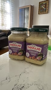 12x Star Tigullio Pesto Carciofi e Noci Artischocken und Walnüsse Kochsauce - Pastasauce 185g Kunden-Foto 1