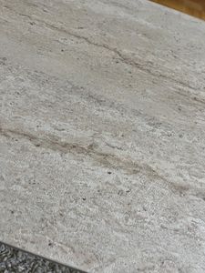 Skye Decor, Sable - Travertine, Walnut, stolik kawowy, trawertyn, płyta wiórowa pokryta w 100% melaminą, 119 x 60 x 40 cm Zdjęcie produktu od klienta nr 19