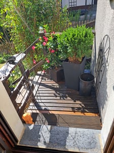 NABBI Plastový květináč DRTS225L 22,5 cm - bílá Fotografie od zákazníka č. 4