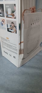 Tischventilator mit Kühlung USB Ventilator mit Luftbefeuchter und Timer Funktion Aroma Diffusor Kunden-Foto 2