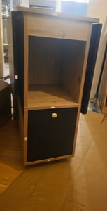 Flieks Essgruppe 5-tlg, Ausziehbar Esstisch mit 4 Hocker, Klappbar Küchentisch Set, Sitzgruppe 4 Personen, Esstisch mit Stauraum, Naturbelassen Kunden-Foto 1