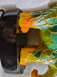 Elefant Lampe, Elefantlampe Mosaik, Nachttischlampe, USB Nachtlicht Elefant mehrfarbig, vintage buntglas lampe,Bedside lamp,Schlafzimmer Deko Geschenk Kunden-Foto 3