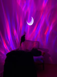 Musik LED Sternenhimmel Projektor Aurora Lampe Bluetooth Nachtlicht mit Fernbedienung Kunden-Foto 1