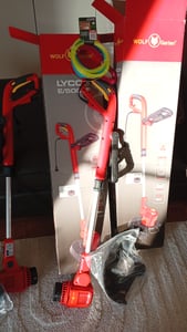 WOLF-Garten LYCOS E/500 T, Trymer do strun, 1,6 mm, Żyłka, Czarny, Metaliczny, Czerwony, Prąd przemienny, 500 W Zdjęcie produktu od klienta nr 6