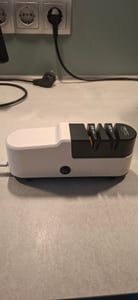 Messerschärfer, Elektrischer Messerschärfer, Profi-Messerschärfer, Automatischer Messerschärfer Schärfen & Polieren, 20x5,8x7,8cm Kunden-Foto 1