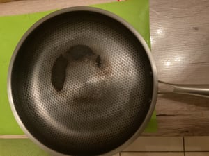 Bratpfanne Edelstahl Wabenstruktur Ø28cm Induktion Rund Pfanne Kratzfest Kunden-Foto 1