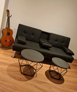 Yaheetech Klappbares Schlafsofa mit Schlaffunktion Gästebett Couch Sofa Bettsofa mit Großer Liegefläche Tagesbett Sofabett Polstersofa 350kg belastbar Kunden-Foto 3