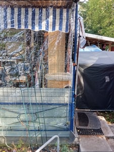 Vodotěsná průhledná PVC plachta s oky, odolná proti povětrnostním vlivům, skládací plachta, 2 × 4 m, kryt proti dešti, plachta pro zahradní nábytek, rostliny, skleník Fotografie od zákazníka č. 10