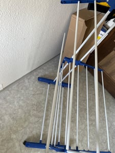 Wäscheständer-Turm 172 cm mit Rollen, Wäscheturm klappbar, 3 Ebenen, 32 m Trockenlänge, Standtrockner bis 40 kg, platzsparend, Kleiderständer, Retoo Kunden-Foto 8