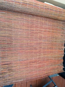 Ogrodzenia Wiklinowe Weidenmatte 170 x 500 cm - Balkon Sichtschutz - Zaun Garten aus Holz - Sichtschutz Garten - Windschutz & Sonnenschutz - Schattens Kunden-Foto 7