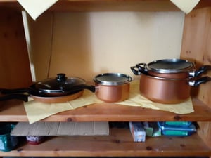 Koperen kookset, 9-delig, met antiaanbaklaag, geschikt voor inductiekookplaten Klantenfoto 1