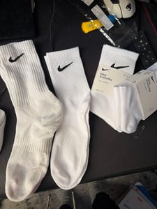 Nike 6 Paar Everyday Lightweight Crew SX7676 Tennis Socke Schwarz, Größe:42-46 Kunden-Foto 1
