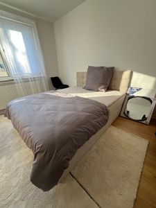 Masseno Boxspringbett GLOS 160x200 cm Komplett-Set mit Bonell Matratze und Topper, Polsterbett mit Bettkästen -Beige, COSMIC 10 Kunden-Foto 14