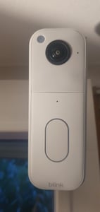 Blink Video Doorbell - 2nd Gen - smarte Türklingel - mit Kamera - kabellos - 802.11b/g/n - 2.4 Ghz - weiß Kunden-Foto 1