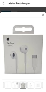 Apple EarPods (USB-C), Przewodowa, Połączenia/muzyka, Zestaw słuchawkowy, Biały Zdjęcie produktu od klienta nr 2