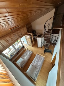 TolleTour Paravent auf Rollen Outdoor Raumteiler Garten Spanische Wand Trennwand Raumtrenner 5 teilig Anthrazit 284x181 cm Kunden-Foto 1