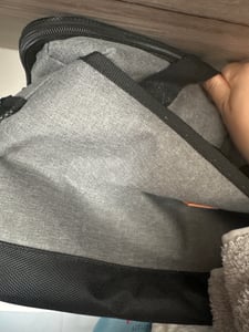 Borsa termica da 25 litri Borsa isolante Pieghevole Borsa termica Borsa da picnic Frigorifero portatile con set di 2 accumulatori di freddo Elementi refrigeranti Grigio Foto del cliente 1
