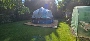 Kryt bazénu EXIT ECO, průměr 366 cm, Pool Dome, univerzální, příslušenství k bazénům, odolný proti povětrnostním vlivům Fotografie od zákazníka č. 3