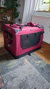CADOCA® Hundebox Faltbar 70x52x50cm inkl. Trinknapf Kunden-Foto 1