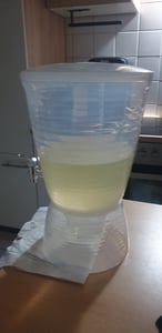 VEVOR Distributeur de boissons (10 L) pour les fêtes, distributeur de jus de fruits en PP avec robinet anti-gouttes Distributeur d'eau pour les restaurants hôtels fêtes, limonade thé glacé boissons faites maison distributeur Photo du client 1