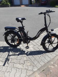 HillMiles E Bike, E-Bike Klapprad mit 36V 13Ah Akku bis zu 80-100km, 20 *3.0 Zoll, 7-Gang SHIMANO, 250W Motor & 25km/h MilePort 1 Kunden-Foto 34