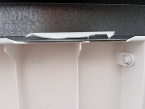 Allibert Lima Tisch Weiß - wetterfest, Garten-Esstisch, Outdoor Kunden-Foto 3