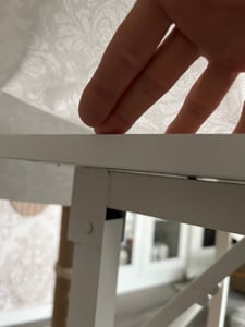 [neu.haus]® Biurko składane - 120 x 60 cm Biurko biurowe Biurko komputerowe Stół składany Biały Zdjęcie produktu od klienta nr 3
