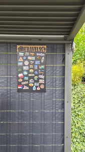 Magnettafel Schwarz 80x50cm, Metall Magnetische Tafel, Magnetpinnwand Magnetboard Magnetwand, Wandmontage, für Wohnzimmer, Küche, Flur, Kinderzimmer Kunden-Foto 1