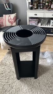 BBQ Collection 3in-1 Feuerschale mit Grillrost - Feuerkorb 61 x 90 cm - Outdoor Küche mit Teppanyaki und BBQ Grillplatte - Plancha BBQ mit Holzlagerplatz - Gartenkamin für Außen - Metall Kunden-Foto 1