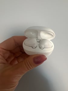 Bluetooth In-Ear Kopfhörer mit Mikrofon - kompatibel mit iPhone, Samsung, Google – Ohne Gummiaufsatz Kunden-Foto 4