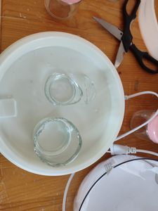 Exquisit YM 3101 wep Joghurtmaker | 200 ml Portionsgläser | Kontrollleuchte | rosa Kunden-Foto 1