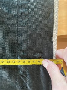 Ergonomiczny lniany fotel bujany w kolorze beżowym z poduszką lędźwiową, idealny do salonu Zdjęcie produktu od klienta nr 4