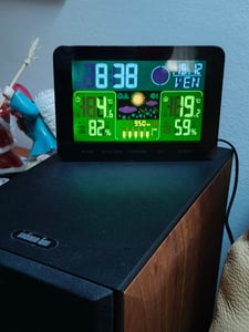 BEARWARE Funkwetterstation mit Farbdisplay & Außensensor Barometer, Wettervorhersage uvm. Kunden-Foto 1
