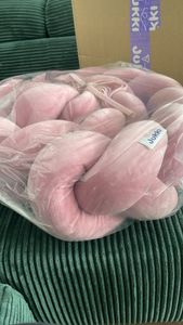 Warm Beige - Geflochtene Bettschlange Bettumrandung für Babybett Kunden-Foto 1