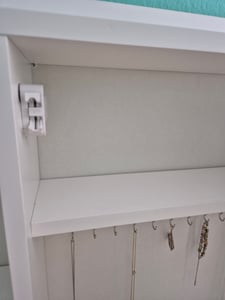 Schminktisch mit LED-Beleuchtung mit Hocker Spiegel Schublade und Fächern Frisiertisch Kosmetiktisch Kommode Kunden-Foto 4