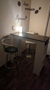 Möbel SD  Stehtisch Sonoma Eiche hell Sägerau Landhaus Stil 112 x 57 x 107 cm Kunden-Foto 1